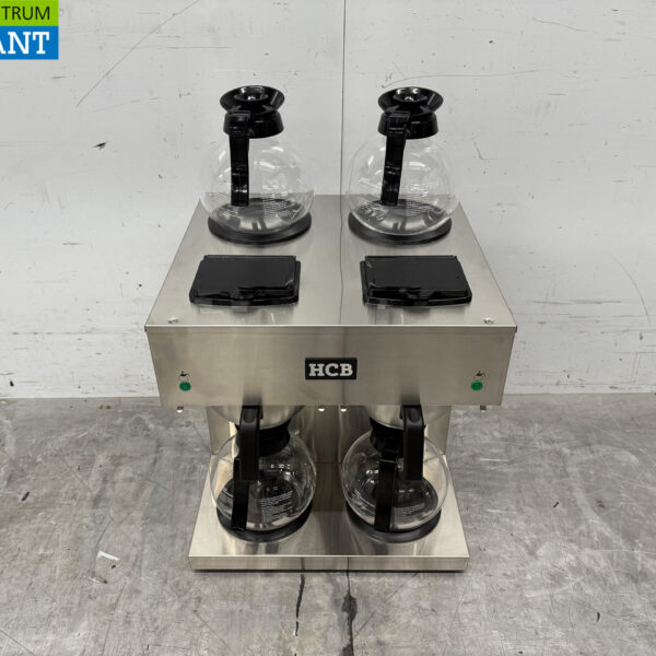 Cafetière double HCB en acier inoxydable Machine à café 2 x 1,8 litres 230V Horeca