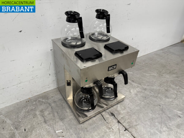 Cafetière double HCB en acier inoxydable Machine à café 2 x 1,8 litres 230V Horeca – Image 3