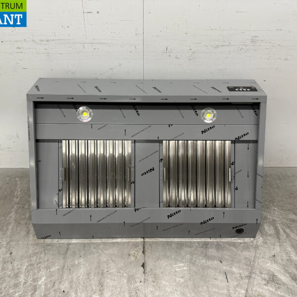 Hotte aspirante Combisteel en acier inoxydable Moteur de la hotte 900 kuub Modèle incliné 120 cm 230V Horeca
