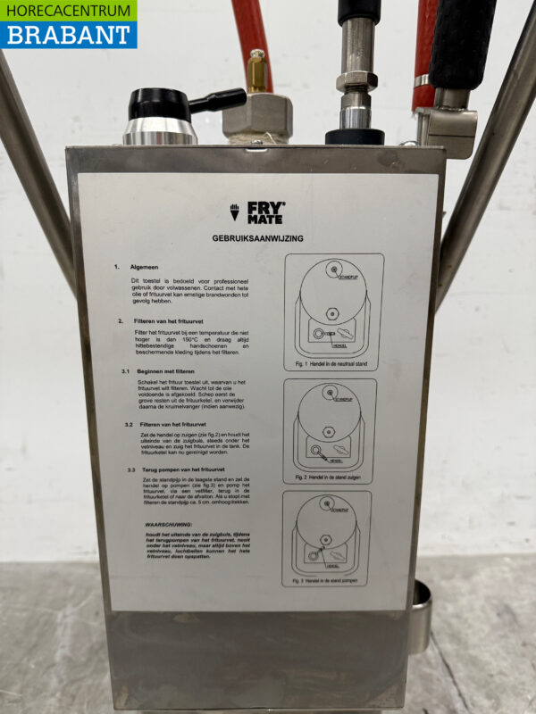 acier inoxydable FRY MATE Transporteur d'huile de friture Pompe à graisse 40 litres Restauration Cafétéria – Image 5