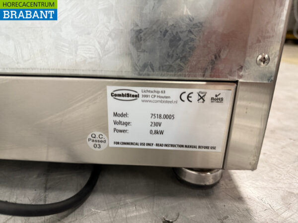 Combisteel en acier inoxydable Chauffe-assiettes 60 assiettes jusqu'à 32 cm 230V Horeca – Image 5