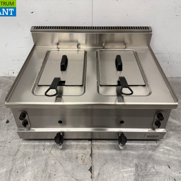 Friteuse double Combisteel en acier inoxydable 2 x 8 litres Gaz naturel Restauration