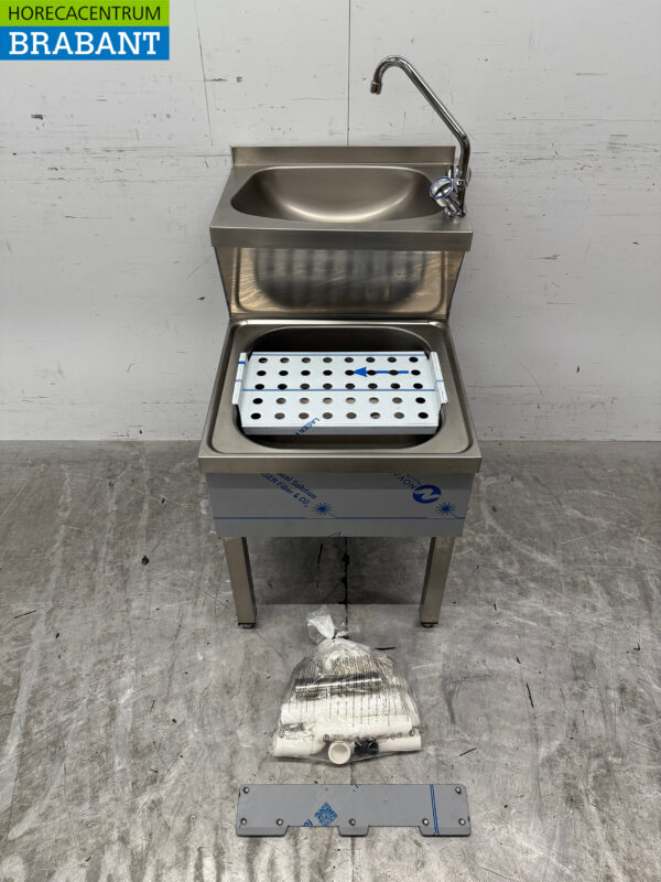 Evier double en acier inoxydable Combisteel Evier égouttoir combi Robinet 50 cm Horeca