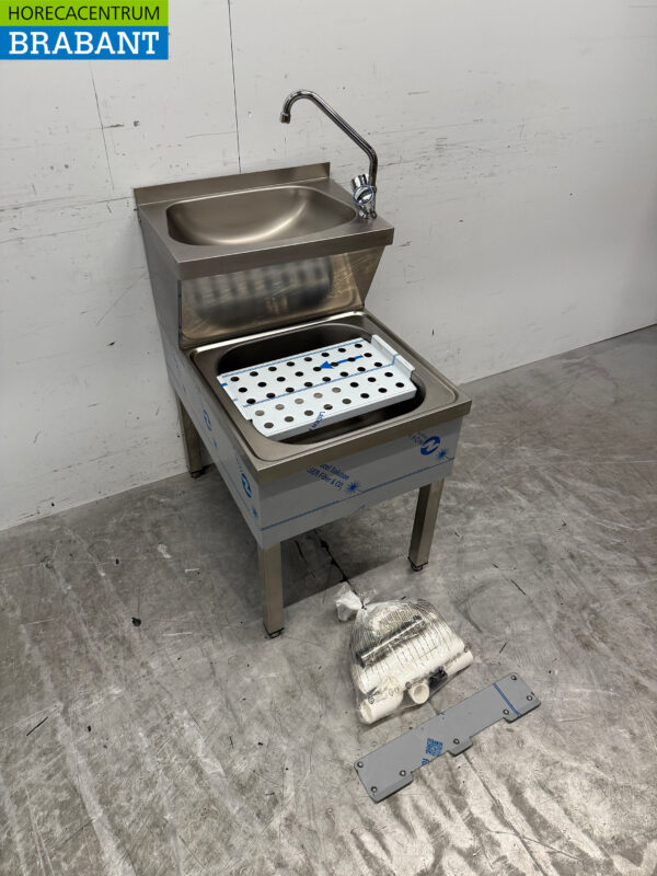 Evier double en acier inoxydable Combisteel Evier égouttoir combi Robinet 50 cm Horeca – Image 3