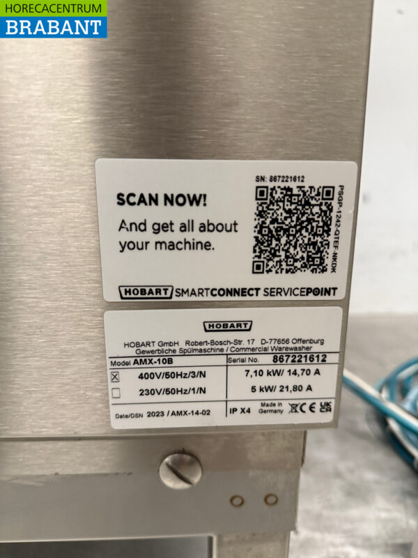 Lave-vaisselle Hobart en acier inoxydable avec pompe de vidange et pompe à savon 2023 ! 400V Hospitalité – Image 8