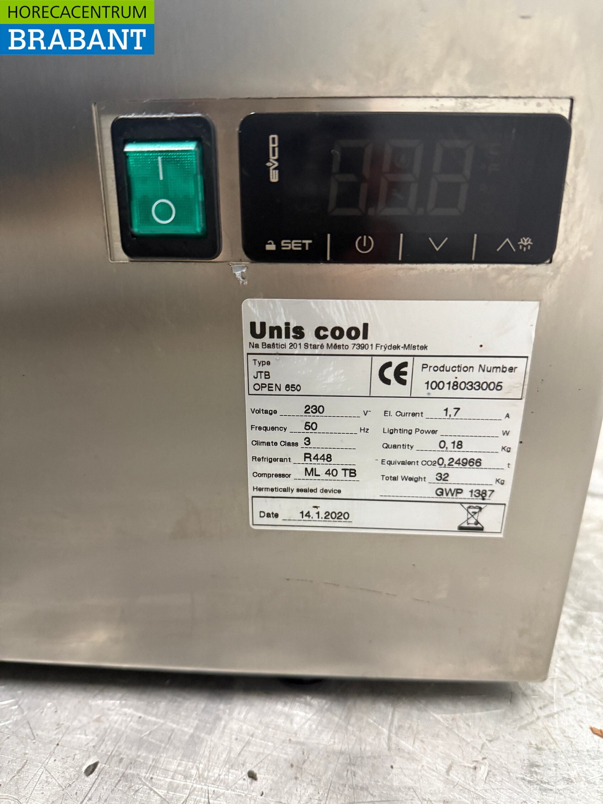 Refroidisseur de bouteilles Unis Cool en acier inoxydable 230V Horeca – Image 5