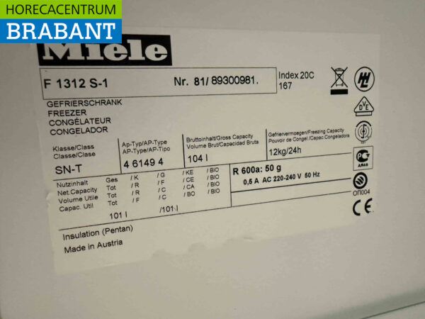 Miele F1312 Réfrigérateur 104 litres 230V Horeca – Image 5