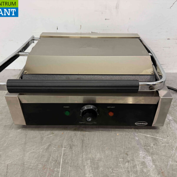 Acier inoxydable Combisteel Gril de contact Paninigrill Ribbed 230V Horeca