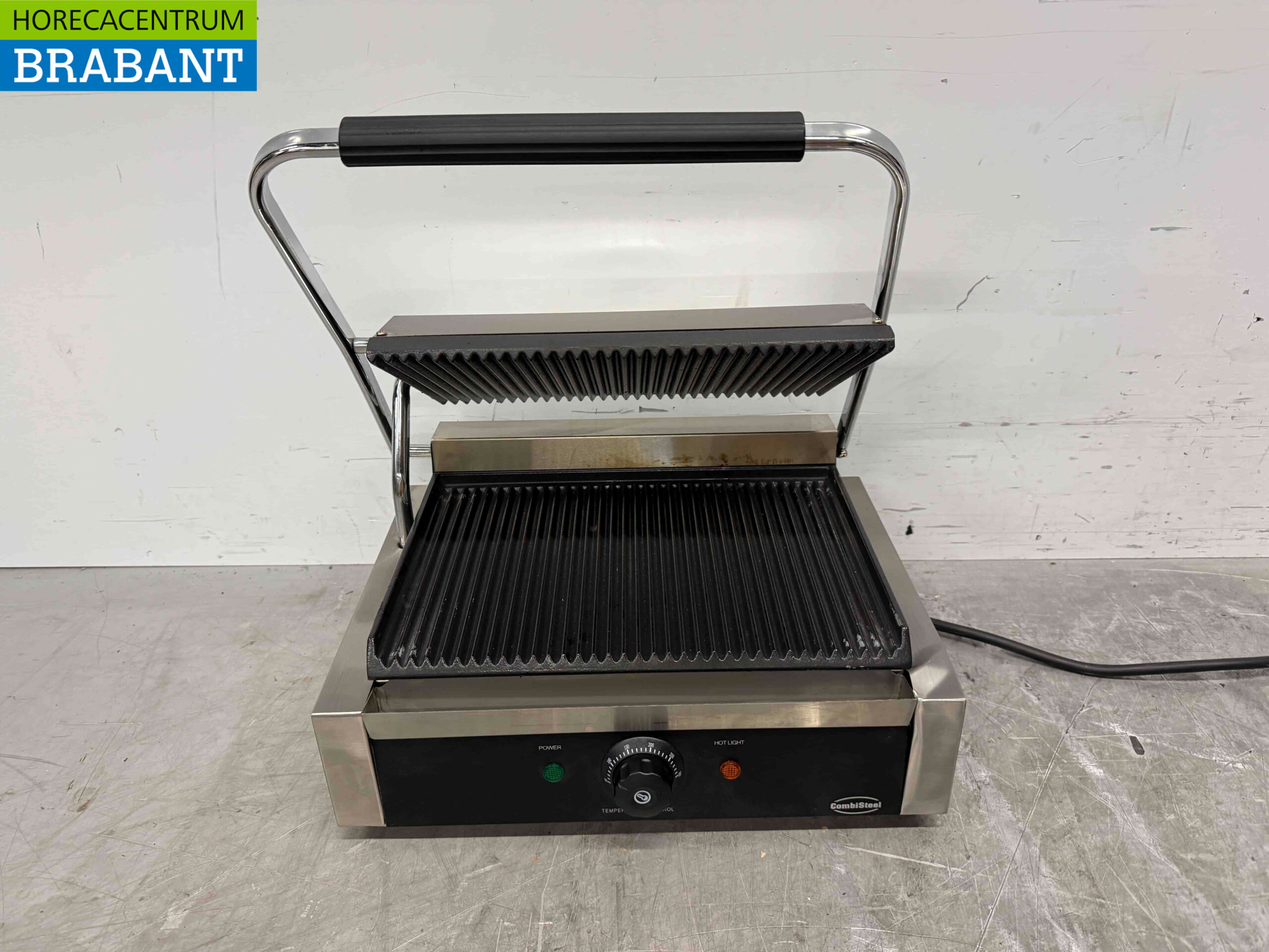 Acier inoxydable Combisteel Gril de contact Paninigrill Ribbed 230V Horeca – Image 4