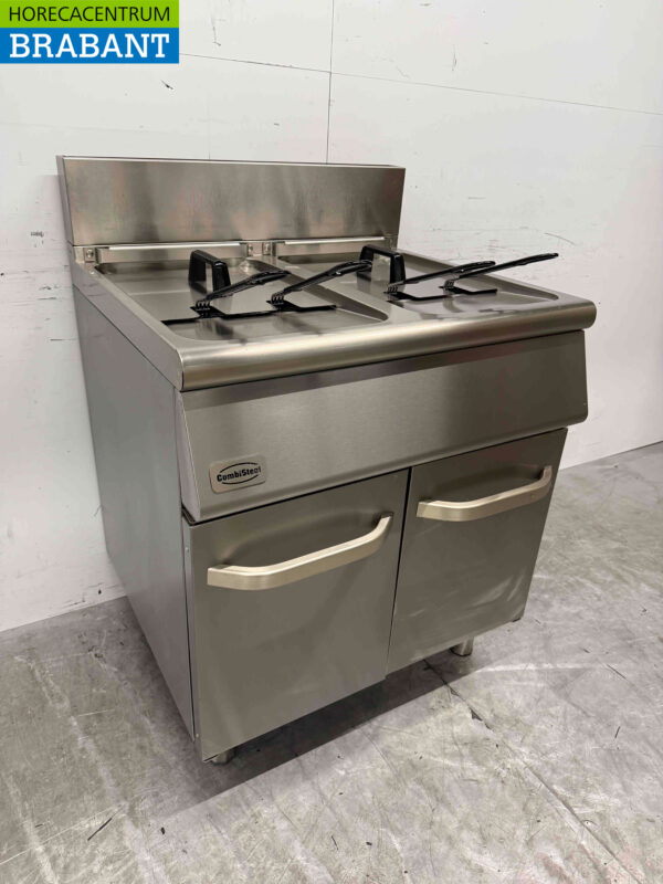 Friteuse double Combisteel en acier inoxydable 2 x 15 litres GAS Restauration – Image 2