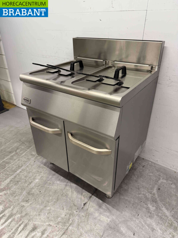 Friteuse double Combisteel en acier inoxydable 2 x 15 litres GAS Restauration – Image 3