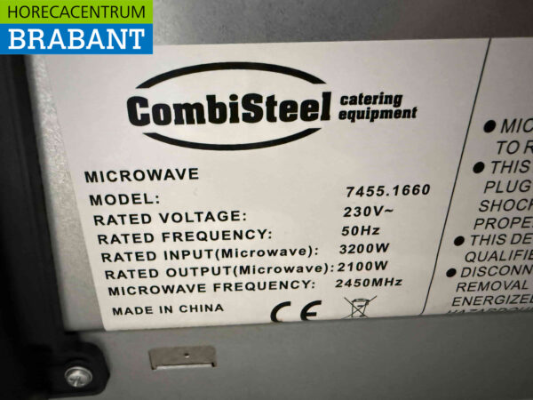 Micro-ondes Combisteel en acier inoxydable 2100 Watt 230V Horeca – Image 6