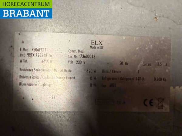 Congélateur Electrolux en acier inoxydable 600 litres 230V Horeca – Image 5