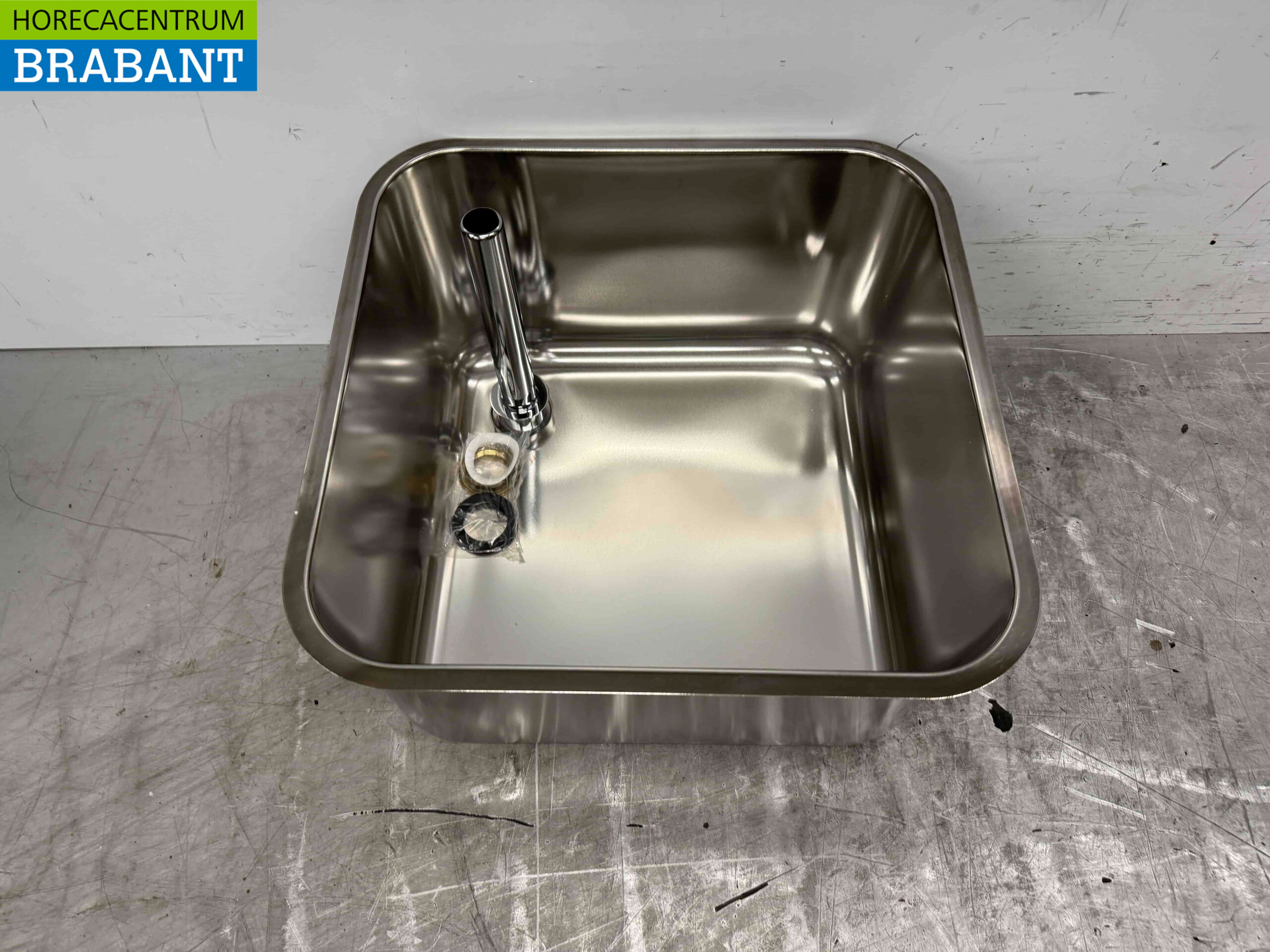 Evier Combisteel en acier inoxydable 50 x 50 x 28 cm Horeca – Image 2