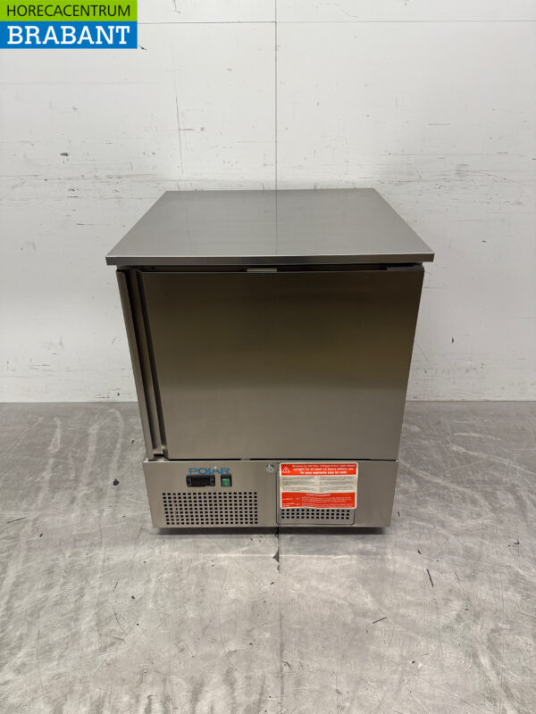 Coffre de congélation Polar Low en acier inoxydable 140 litres 230V Horeca