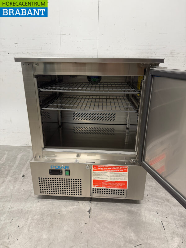 Coffre de congélation Polar Low en acier inoxydable 140 litres 230V Horeca – Image 4