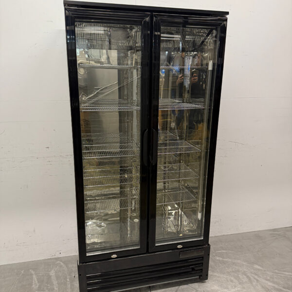 Combisteel Réfrigérateur à double porte en verre 2 portes pliantes 420 litres 230V Horeca