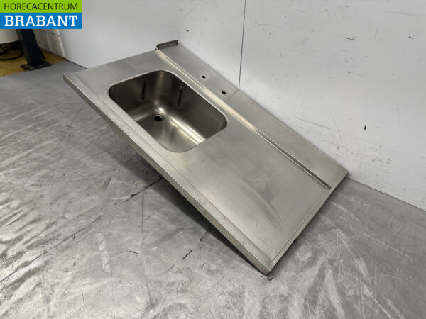 Bac d'alimentation en acier inoxydable Évier 121 x 72 cm Horeca – Image 2