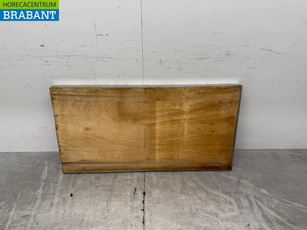 Plan de travail en acier inoxydable à bord surélevé 138,5 x 70 cm Horeca – Image 4