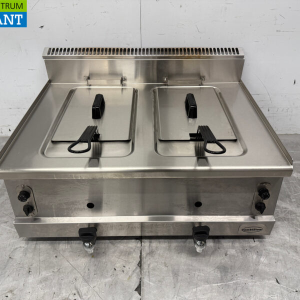 Friteuse double Combisteel en acier inoxydable 2 x 8 litres GAS Restauration