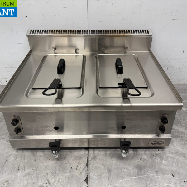 Friteuse double Combisteel en acier inoxydable 2 x 8 litres GAS Restauration