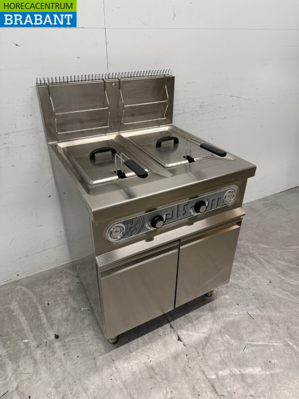 Friteuse double en acier inoxydable Elframo 2x 17 litres GAS Horeca – Image 3
