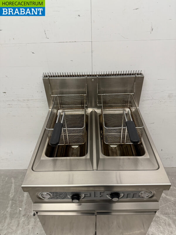 Friteuse double en acier inoxydable Elframo 2x 17 litres GAS Horeca – Image 4