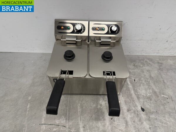 HCB Friteuse double en acier inoxydable 2 x 4,5 litres 230V Horeca
