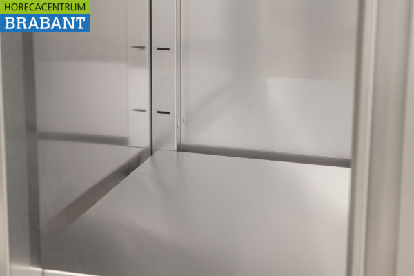 Acier inoxydable HCB Armoire alimentaire Armoire de travail 2 portes coulissantes Premium-line 120 cm Restauration – Image 5