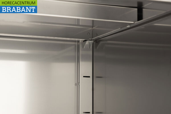 Acier inoxydable HCB Armoire alimentaire Armoire de travail 2 portes coulissantes Premium-line 120 cm Restauration – Image 8