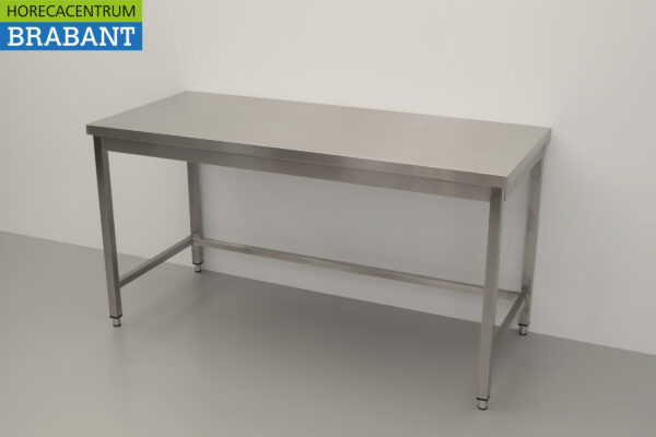 Table de travail en acier inoxydable Basic-line 160 x 70 x 85 cm Restauration – Image 2