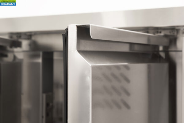 Banc de congélation en acier inoxydable 3 portes 1/1 gastronorm 179,5 cm Restauration – Image 9