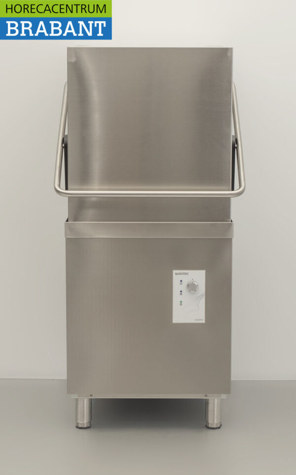 Lave-vaisselle à passage Asber Basic-line en acier inoxydable avec pompe de vidange et pompes à savon 400V Horeca