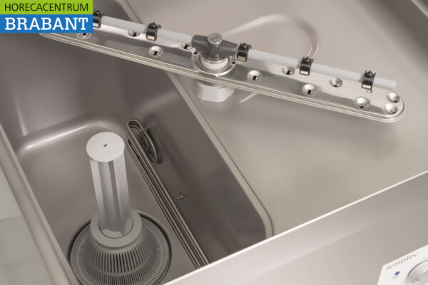 Lave-vaisselle à passage Asber Basic-line en acier inoxydable avec pompe de vidange et pompes à savon 400V Horeca – Image 12