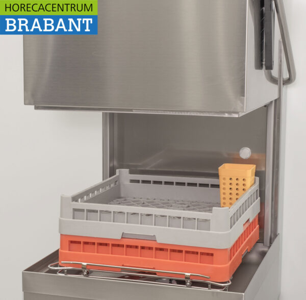 Lave-vaisselle à passage Asber Basic-line en acier inoxydable avec pompe de vidange et pompes à savon 400V Horeca – Image 5