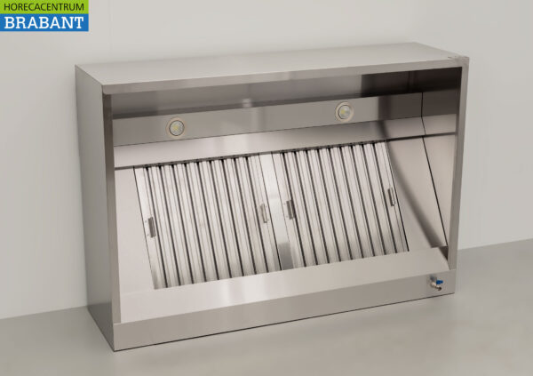Hotte aspirante en acier inoxydable Hotte aspirante avec filtres à lamelles Premium-line 140 cm Modèle en boîte Modèle en boîte Horeca – Image 3