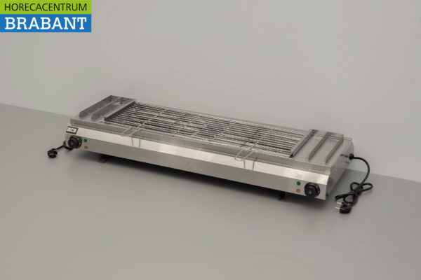 Acier inoxydable Gril Sategrill Gril barbecue Gril à eau 110 cm 2 x 230V Horeca – Image 2