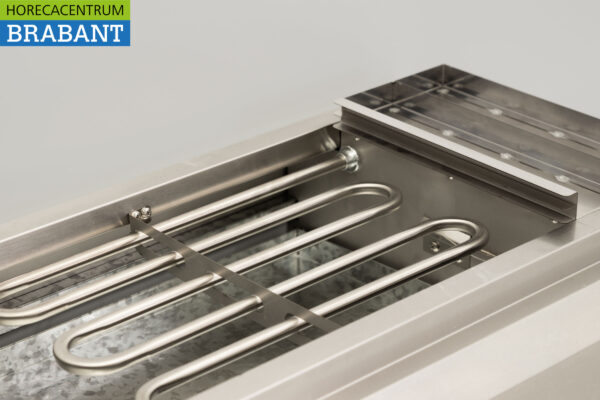 Acier inoxydable Gril Sategrill Gril barbecue Gril à eau 110 cm 2 x 230V Horeca – Image 7
