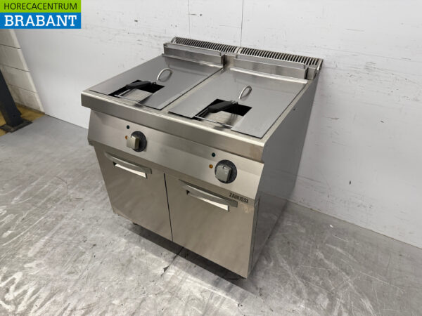 Friteuse double Zanussi en acier inoxydable 2 x 15 litres 400V Bj. 2022 Restauration – Image 2