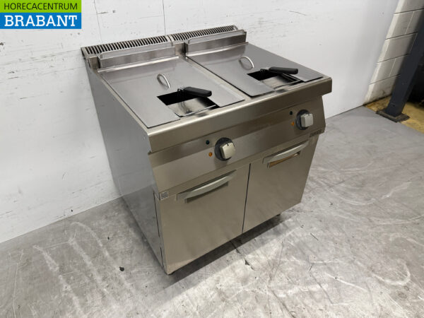 Friteuse double Zanussi en acier inoxydable 2 x 15 litres 400V Bj. 2022 Restauration – Image 3