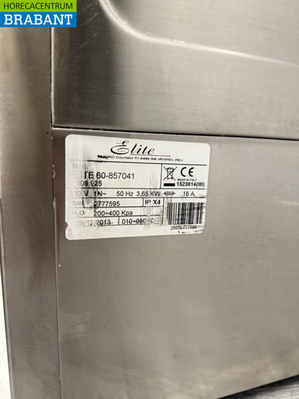 Lave-vaisselle Elite en acier inoxydable 230V Restauration – Image 6