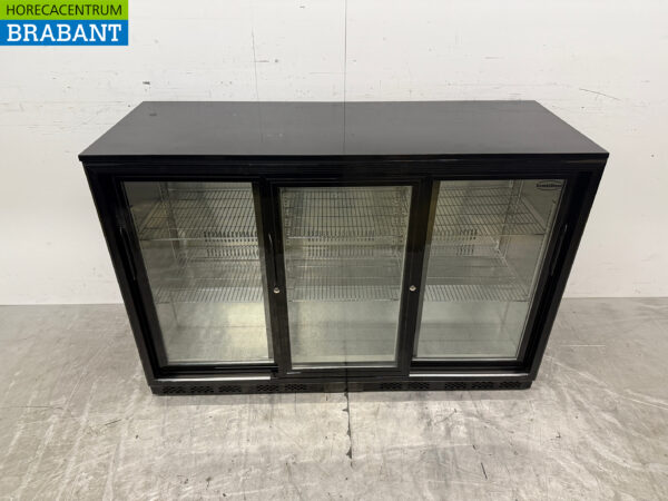 Combisteel Réfrigérateur bar 3 portes coulissantes en verre 135,5 cm 230V Horeca