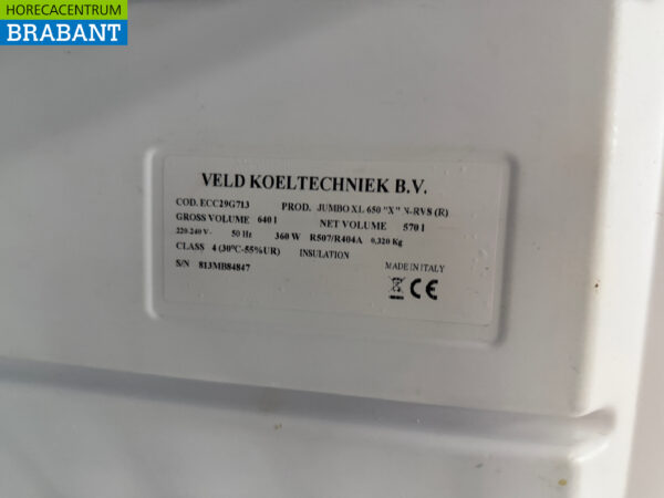Congélateur Jumbo en acier inoxydable 640 litres 230V Horeca – Image 5