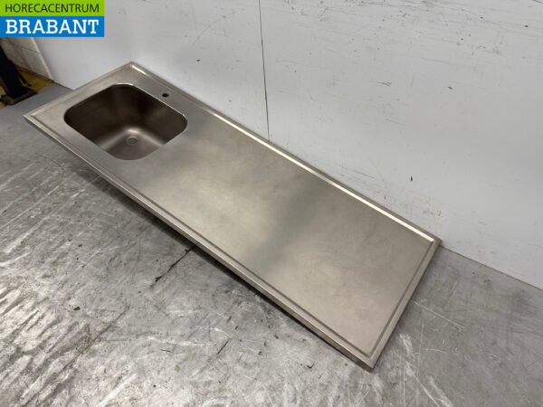 Bac d'évier en acier inoxydable Evier 180 x 70 cm Horeca – Image 2