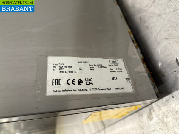 Lave-vaisselle Zanussi en acier inoxydable avec pompe de vidange 230V Horeca – Image 6