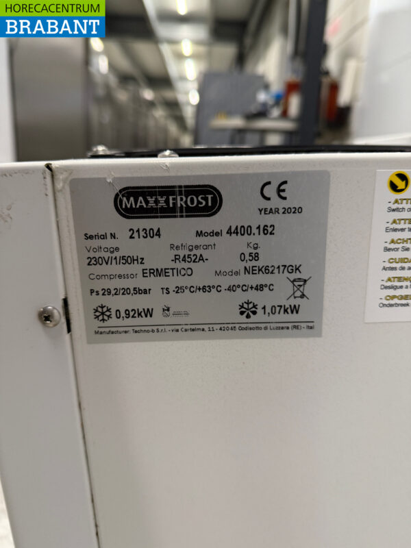 Maxxfrost Unité de réfrigération Insert Unité murale monobloc 10 m3 230V Horeca – Image 5