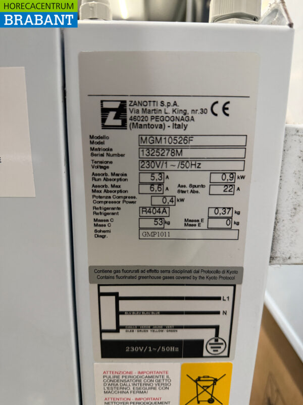 Zanotti Refrigeration Unit Insert Monoblock Wall Unit 6 m3 230V Horeca – Image 5