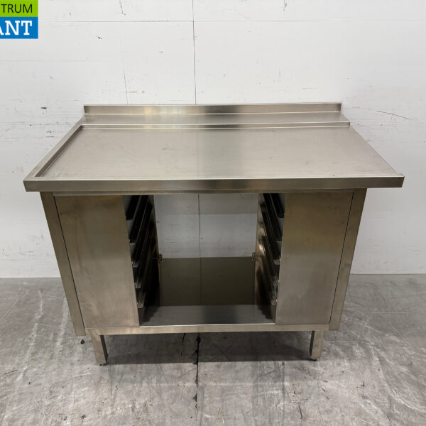 Acier inoxydable Table d'égouttage T.B.V. Lave-vaisselle coulissant 114,5 x 70,5 x 93 cm Horeca