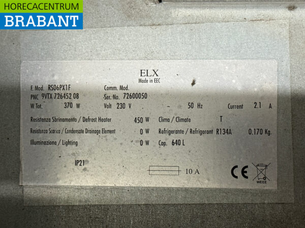 Réfrigérateur Zanussi en acier inoxydable 640 litres 230V Horeca – Image 5