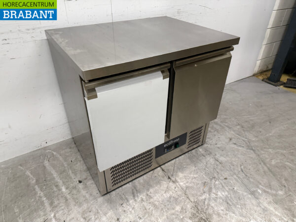 Acier inoxydable Saro Comptoir réfrigéré 2 portes 90,5 cm 230V Horeca – Image 3